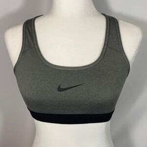 Nike Dri-Fit Grey Logo Sports Bra